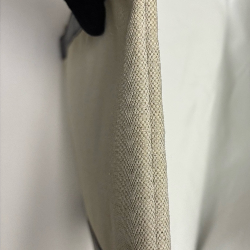 Balenciaga Cream Canvas with Black Leather Trim Clutch Pouch. Authentic EUC - Picture 4 of 10